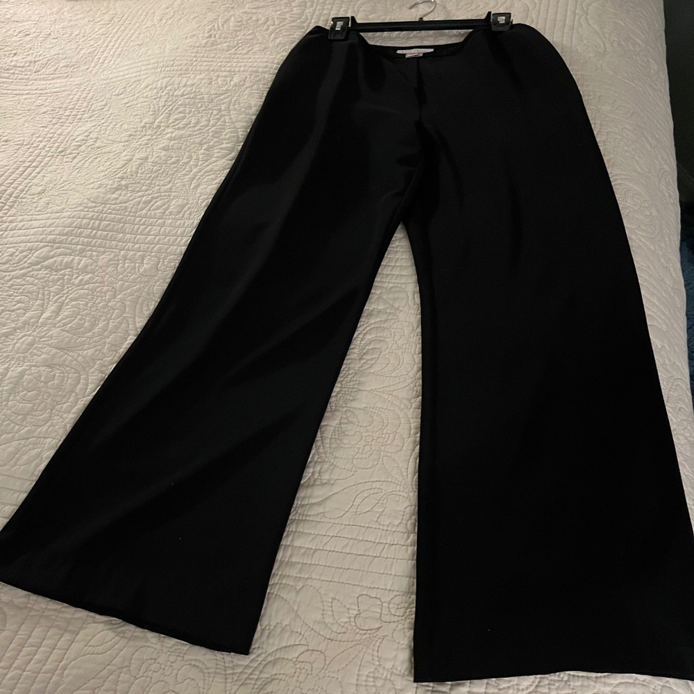 Wide leg black pants by White House Black Market, size 8.